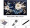 Navy Blue and White Canvas Wall Art 3D Blue White Textured Abstract Art (16x24inch Frameless)